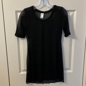 Never worn dance cover up, black mesh
